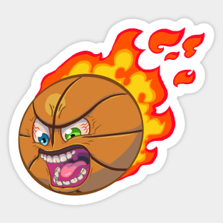 Mad Basketball - On Fire Sticker